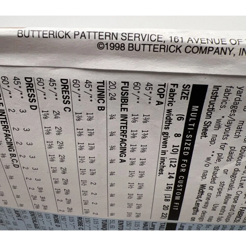 Butterick lot vintage